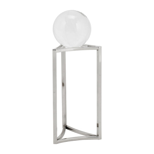 Silver Crystal Ball Stand